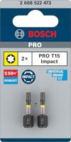 Bosch Accessoires Impact Control T15 25mm | 2 stuks - 2608522473 - thumbnail