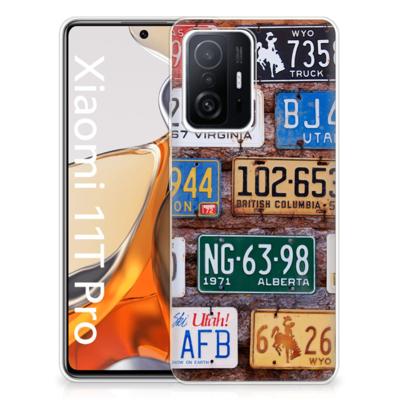 Xiaomi 11T | 11T Pro | Siliconen hoesje | met foto Kentekenplaten