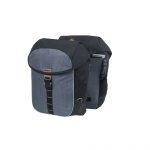 Basil miles double bag - dubbele fietstas, unisex, sportief, 34l, waterdicht, zwart