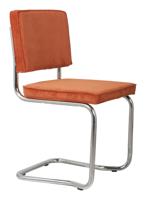 Zuiver Eetkamerstoel 'Ridge' Rib Kink, kleur Oranje - thumbnail
