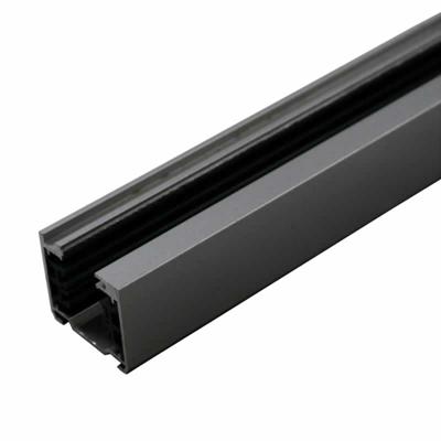 Spanningsrail zwart 2 meter voor railspots LED