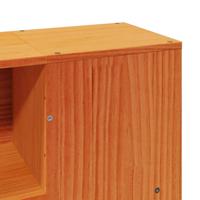 Bedframe zonder matras massief grenenhout wasbruin 150x200 cm - thumbnail