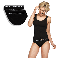 3-pak lage slips dames - Yara - Zwarte dames bikini slips - Vrouwen onderbroek - XL | Dames slip - Onderbroek - Ondergoed - XL - Onderbroek - - thumbnail