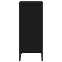 Boekenkast 80x31x74,5 cm bewerkt hout zwart - thumbnail