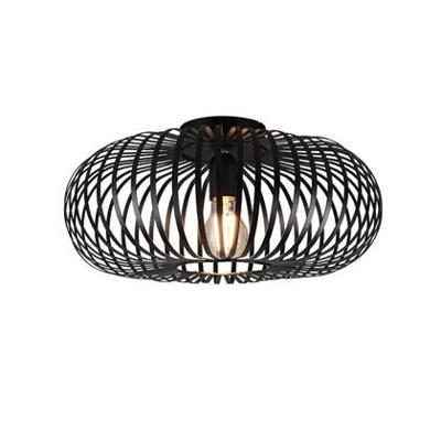 Trio Zwarte plafondlampJohann Ø 40cm - 606900132