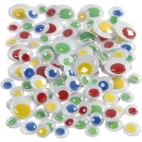 Creativ Company Wiebelogen, zelfklevend, d 8+10+14 mm, 300 div/ 1 doos - thumbnail