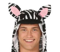 Zebra Jumpsuit met Capuchon - thumbnail