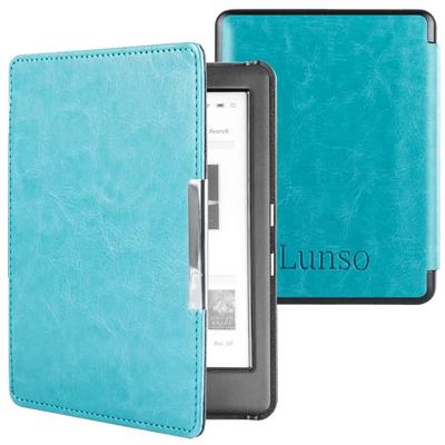 Lunso - Kobo Glo / Glo HD / Touch 2.0 hoes (6 inch) - sleep cover - Lichtblauw