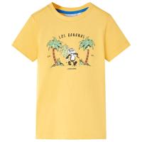 Kindershirt apenprint 92 lichtokerkleurig - thumbnail