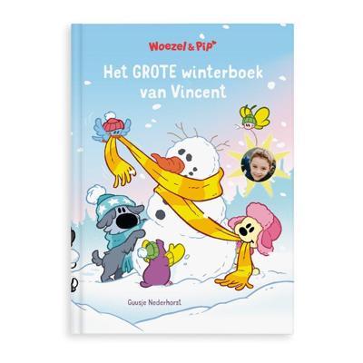 Boek met naam en foto - Woezel & Pip - Winterboek - XL boek (Softcover) Boek met naam en foto - Woezel & Pip - Winterboek - XL boek (Softcover)