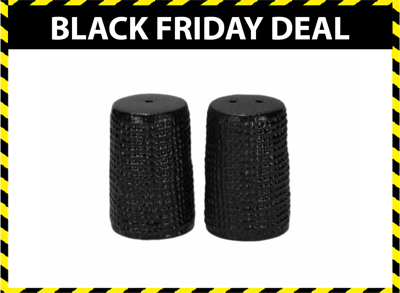 JENS Living Wafel Peper & Zout Set - Keramiek - Zwart