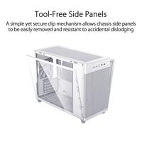 Asus AP201 Mini-tower PC-behuizing Wit - thumbnail