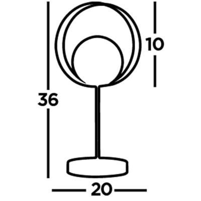 Searchlight Design tafellampOrbital - EU8141BGO