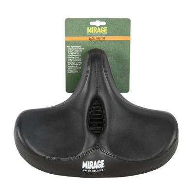 zadel met zitbuisklem (zadel op stang) voor herenfiets