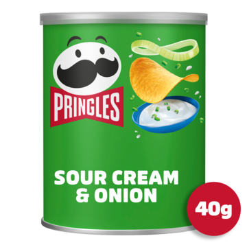 Pringles chips, 40g, sour cream & onion