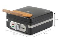 DOMO WAFFELEISEN - INKY BLACK Wafelijzer Zwart - thumbnail