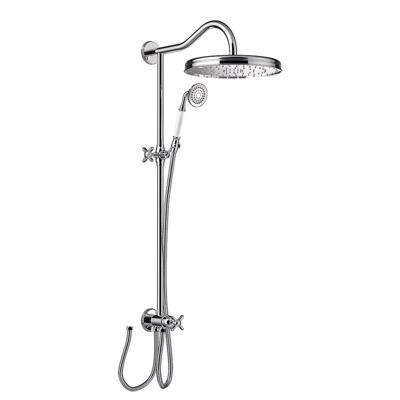 Regendoucheset Tres Opbouw Clasic Incl. Handdouche Kruisgreep Chroom Tres