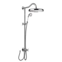 Regendoucheset Tres Opbouw Clasic Incl. Handdouche Kruisgreep Chroom - thumbnail