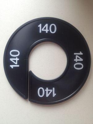 Maatring zwart/wit 140