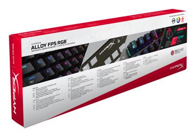 HyperX Alloy FPS RGB Mechanical Gaming - Toetsenbord - backlit - USB - Frans - toetsschakelaar: Kailh Speed Silver