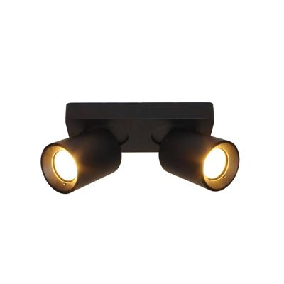 Artdelight Zwarte opbouwspotMegano 2-lichts - PL MEGANO2 ZW