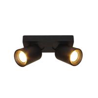 Artdelight Zwarte opbouwspotMegano 2-lichts - PL MEGANO2 ZW - thumbnail