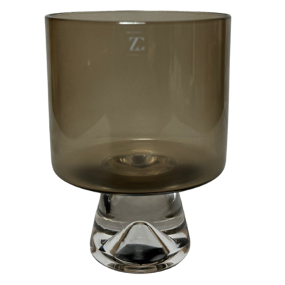 Waxinelichthouder glas - waxinelichthouder Drop Topaz - waxinelichthouder bruin