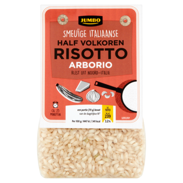 Jumbo Half Volkoren Risotto Arborio 250 g