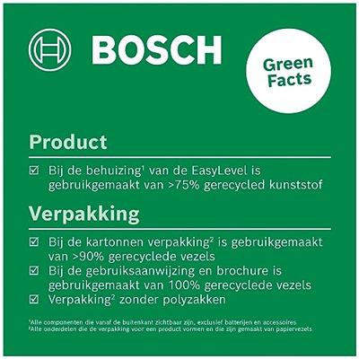 Bosch Groen Lijnlaser EasyLevel | Inclusief Batterijen - 06036633Z0 Bosch Groen Lijnlaser EasyLevel | Inclusief Batterijen - 06036633Z0