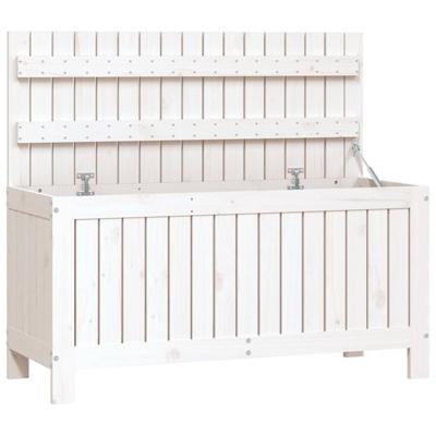 Tuinbox 108x42,5x54 cm massief grenenhout wit