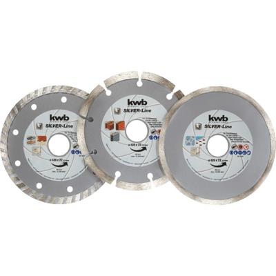 3 diamant doorslijpschijven 125mm KWB - Kwb 3 diamant doorslijpschijven 125mm KWB - Kwb