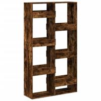 Kamerscherm 100x33x175 cm bewerkt hout gerookt eikenkleurig - thumbnail