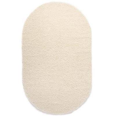 Tapeso Ovaal hoogpolig vloerkleed shaggy Trend effen - ivoor - 240x340