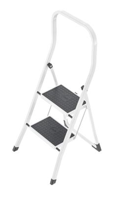 Hailo 4352-001 huishoudtrap 2 treden wit/zwart