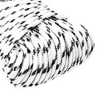 Boottouw gevlochten 5 mmx50 m polyester wit - thumbnail