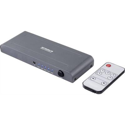 SpeaKa Professional SP-HSW-250 5 poorten HDMI-switch UHD 4K @ 60 Hz SpeaKa Professional SP-HSW-250 5 poorten HDMI-switch UHD 4K @ 60 Hz