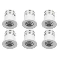 Velvalux LED Veranda Inbouwspots 6-Pack - 3W Warm Wit 3000K Ø31mm - thumbnail