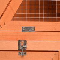 Konijnenhok 152x127x109,5 cm massief vurenhout - thumbnail