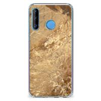 Huawei P30 Lite Anti-Shock Hoesje Marmer Creme - thumbnail