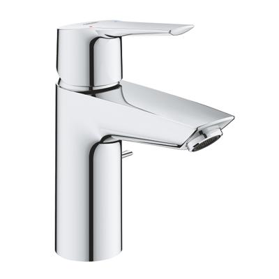 Grohe QuickFix Start S-size wastafelkraan met cold start en trekwaste chroom