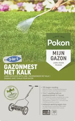 Pokon Gazonmest met Kalk 2kg voor 30m² - 7686799400