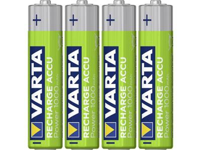 Varta RECH.AC.PowerAAA550mAh Bli 4 Oplaadbare AAA batterij (potlood) NiMH 550 mAh 1.2 V 4 stuk(s)