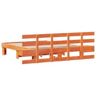 Bedframe met lade Bruin 150 x 200 cm