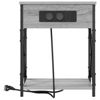 Nachtkastje 2 pcs Grijs sonoma 41 x 31 x 51 cm Bewerkt hout - thumbnail