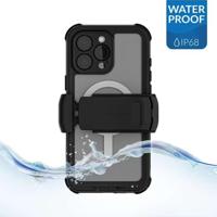 Ghostek Nautical Waterproof MagSafe Case + Belt Swivel Holster Apple iPhone 16 Pro Max Clear - thumbnail