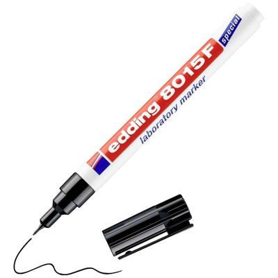 Edding 8015F 4-8015 Laboratoriummarker Zwart Watervast: Ja Edding 8015F 4-8015 Laboratoriummarker Zwart Watervast: Ja
