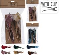 Vogel op clip set van 2 stuks - thumbnail