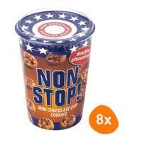 Non Stop! - American Mini Cookies Double Chocolate - 8x 125g - thumbnail