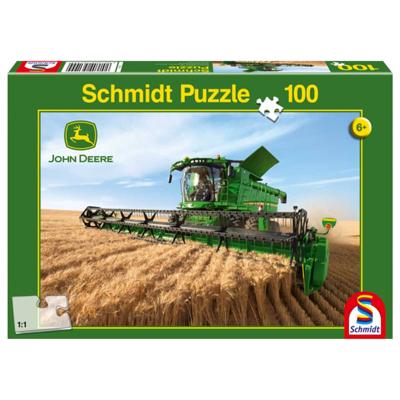 Schmidt legpuzzel John Deere Maaidorser S690 karton 100 stukjes Schmidt legpuzzel John Deere Maaidorser S690 karton 100 stukjes