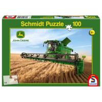 Schmidt legpuzzel John Deere Maaidorser S690 karton 100 stukjes - thumbnail